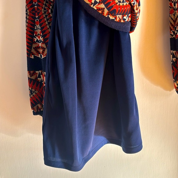 Western/Bohemian Aztec Print knee-length Signature by Robbie Bee dress - Picture 8 of 10